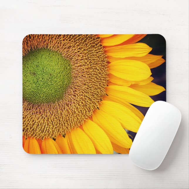 Mousepad Pérolas de Flor de Girassol (Com mouse)