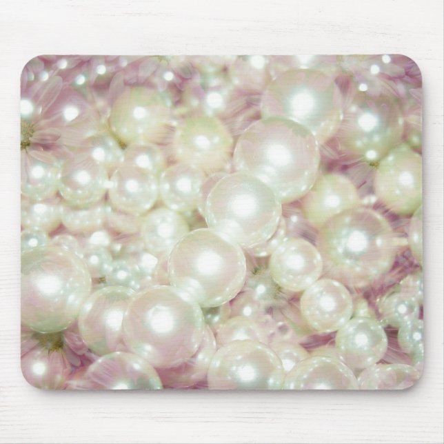 Mousepad Pérolas E Margarida Rosa (Frente)