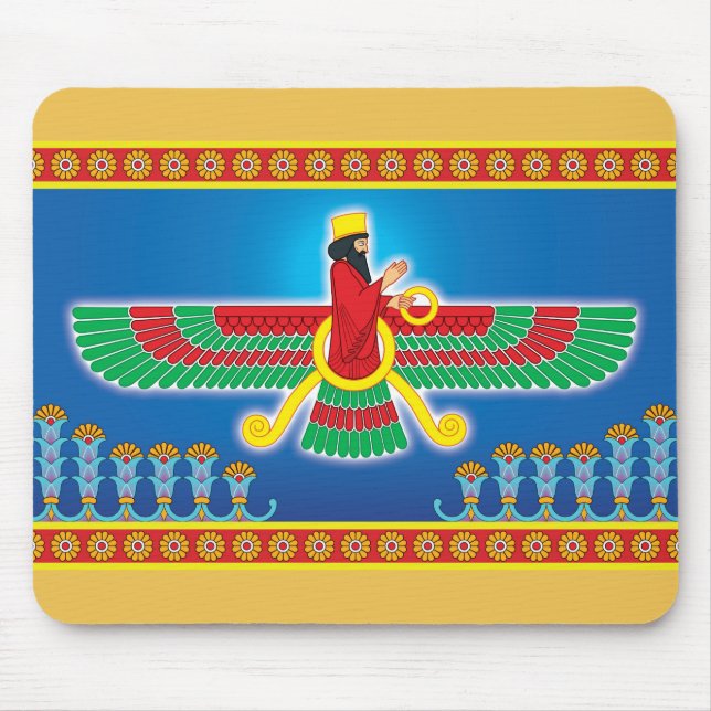 Mousepad Persa Faravahar do Zoroastrian (Frente)