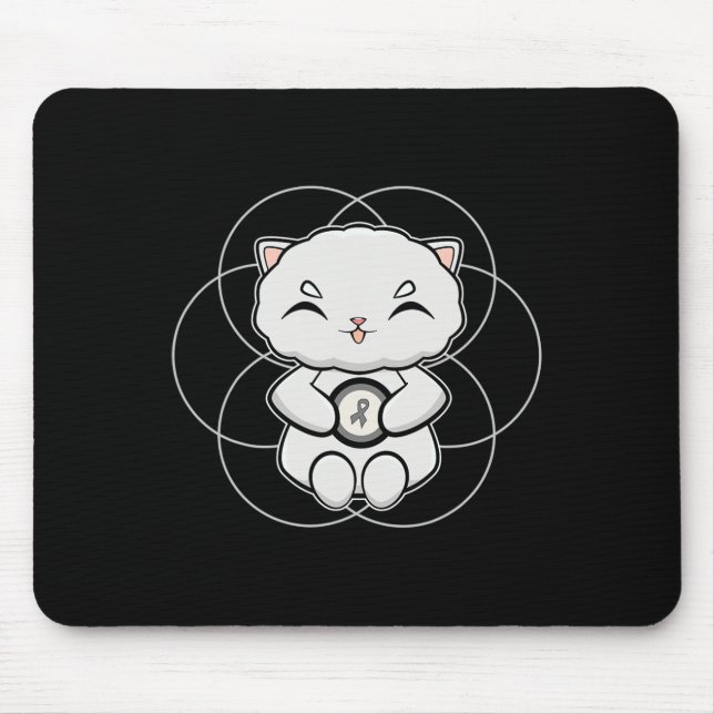 Mousepad Persa Gato Animo Gato Cristão Dislexia Consciência (Frente)