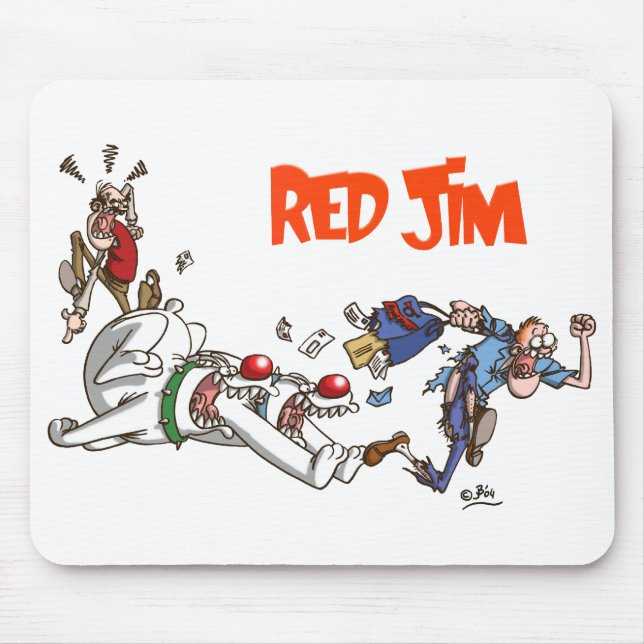 Mousepad Perseguindo o carteiro do mouse (Frente)