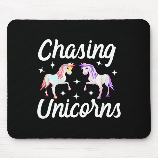 Mousepad Perseguindo Unicórnios Mágicos (Frente)