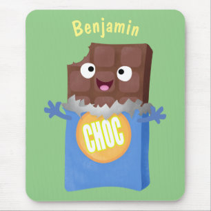 Mousepad Personagem de desenho animado bar doce de chocolat