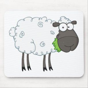 Mousepad Personagem de desenho animado das ovelhas negras