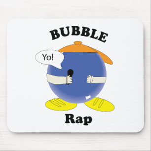 Mousepad Personagem de desenho animado de bolha divertida c
