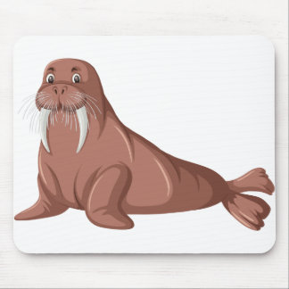Mousepad Personagem de desenho animado de morsa