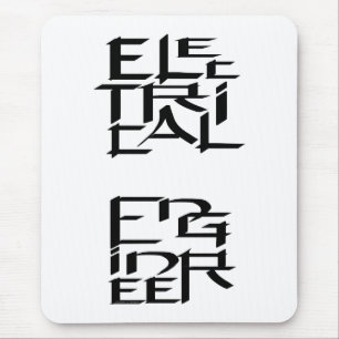 Mousepad Personagem de Engenheiro Elétrico