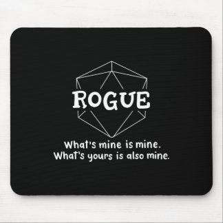 Mousepad Personagem Engraçado Rogue Piada Jogos de Interpre