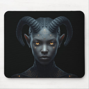 Mousepad Personagem Gamin Tiefling Demônio Fantasia Sombria