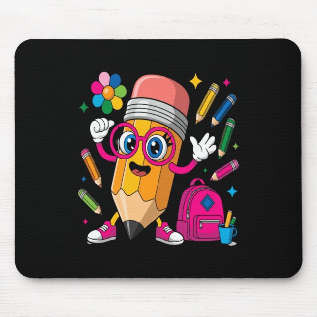 Mousepad Personagem Lápis Aprender Criar (Frente)
