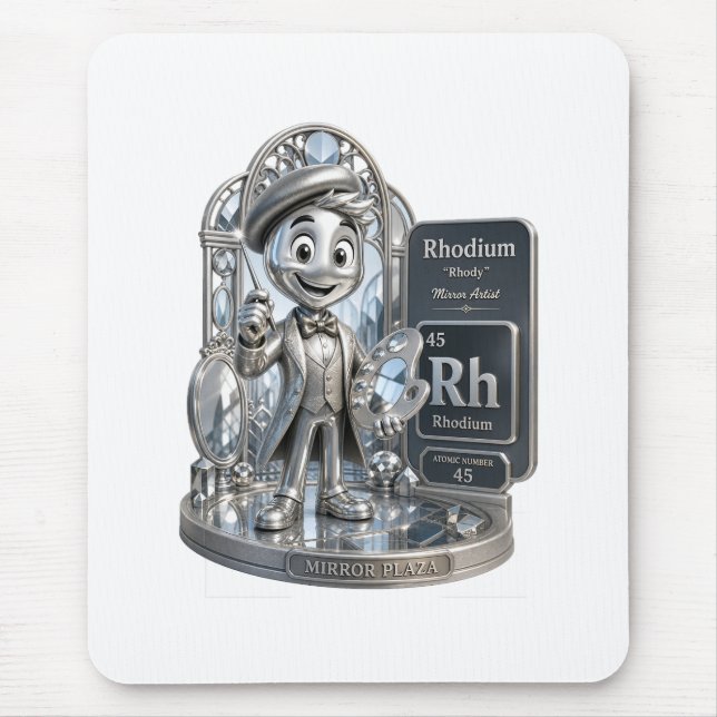Mousepad Personagem Ródio da ATOMIVRA™ (Frente)