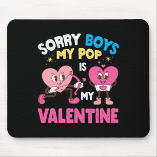 Mousepad Personagens de Coração Fofo Desculpe Meninos Meu P