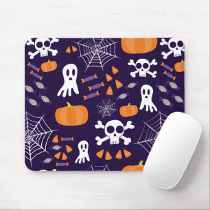 Mousepad Personagens Divertidos e Assustadores de Halloween