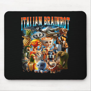 Mousepad Personagens italianas do Brainrot Meme engraçado T