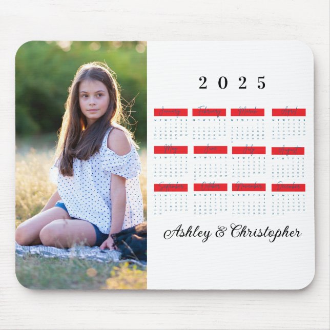 Mousepad Personalização da Colagem de Fotos da Família Mode (Frente)