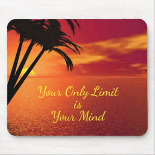 Mousepad Personalização da praia do Sunset de cotação I