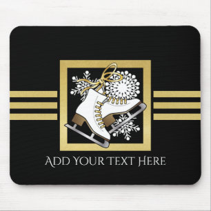 Mousepad Personalização de Ice Dourada e Preta Moderna