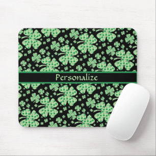 Mousepad Personalização de quatro folhas de sorte
