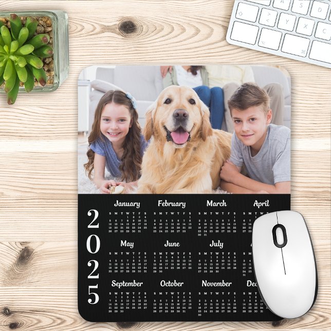Mousepad Personalização do Calendário para 2025 com Foto Si (Criador carregado)