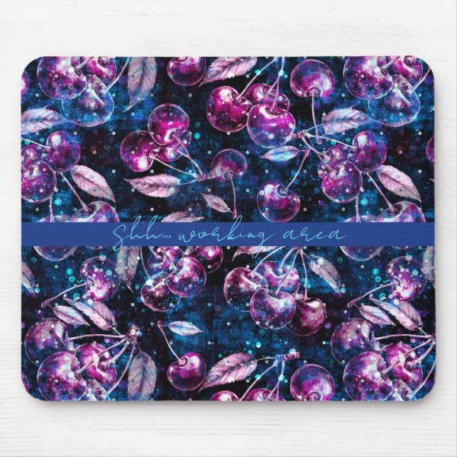 Mousepad Personalização editável de viagem de espaço de cer (Frente)