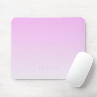 Mousepad Personalização Minimalista Rosa dos Gradientes Mod