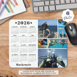 Mousepad Personalizada Cor Personalizada do Calendário 6 20