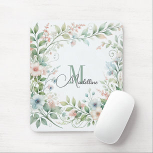 Mousepad Personalizado com Flores Selvagens Inic