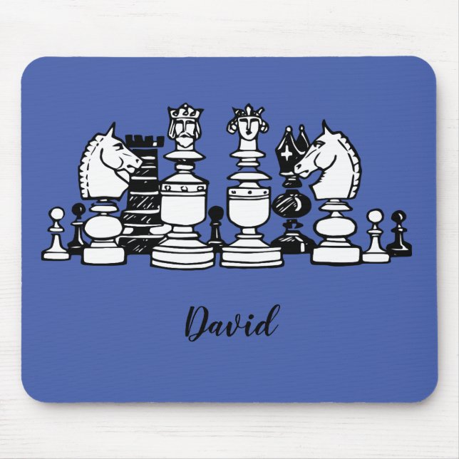 Mousepad Personalizado com Tema de Xadrez (Frente)