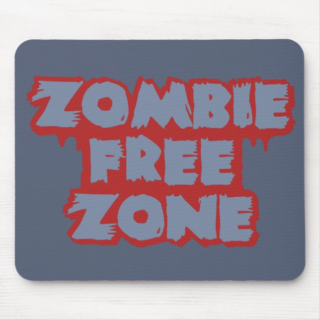 Mousepad personalizado da Zona Livre Zombie (Frente)