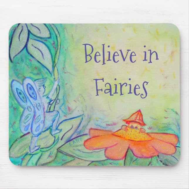 Mousepad Personalizado De Arte Do Jardim Da Flor F (Frente)
