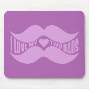 Mousepad personalizado de bigode rosa