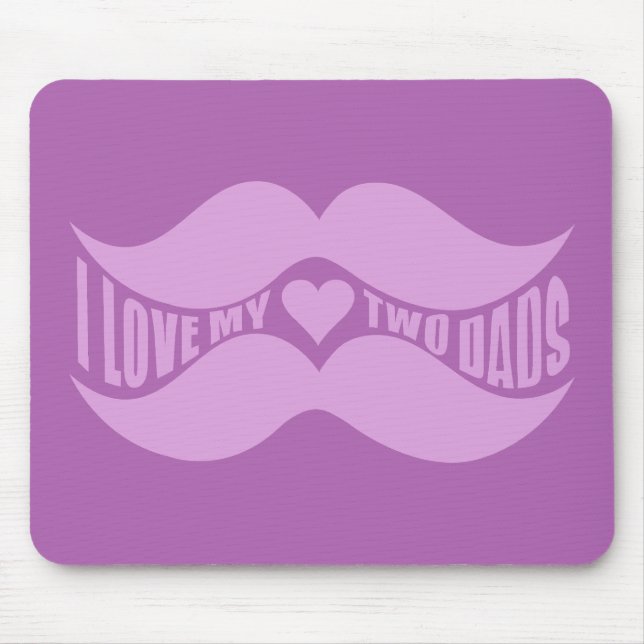 Mousepad personalizado de bigode rosa (Frente)