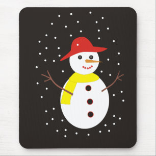 Mousepad Personalizado De Bonito Snowman