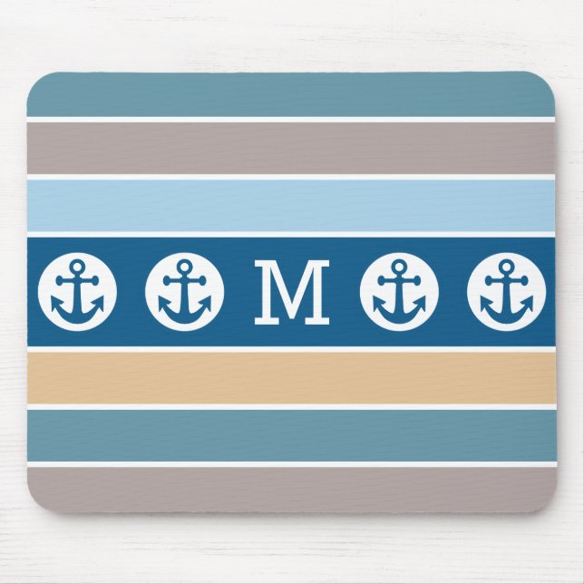 Mousepad personalizado de faixas náuticas (Frente)