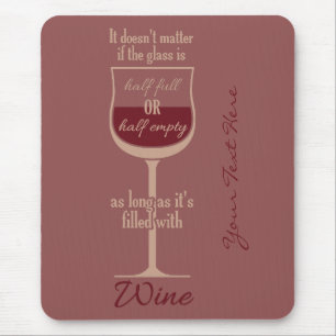 Mousepad personalizado de vidro de vinho tinto
