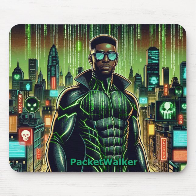 Mousepad Personalizado do Cyber Warrior (Frente)
