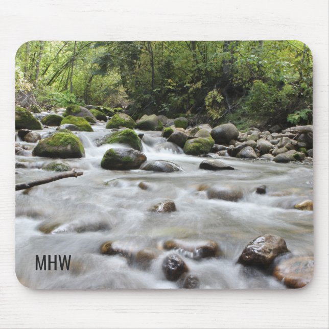 Mousepad personalizado do Forest Stream (Frente)