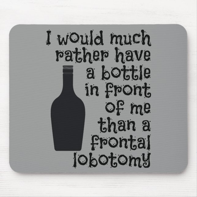 mousepad personalizado do humor do bebendo (Frente)