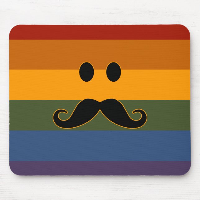 Mousepad personalizado do Orgulho de bigode (Frente)