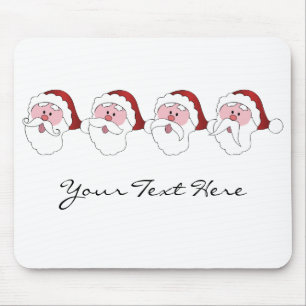 Mousepad personalizado do papai noel Mustaches