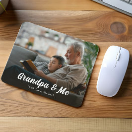 Mousepad Personalizado do Vovô e do Mim Fotográfico Moderno