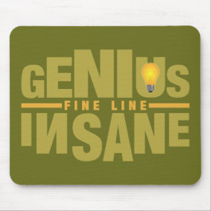 Mousepad personalizado GENIUS VS INSANE