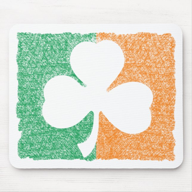 Mousepad personalizado irlandês do Shamrock (Frente)