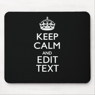 Mousepad Personalizado, mantenha o texto calmo em preto