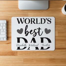 Mousepad Personalizado Melhor Pai do Mundo