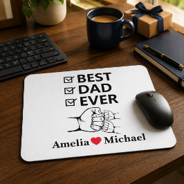 Mousepad Personalizado Melhor Pai do Mundo