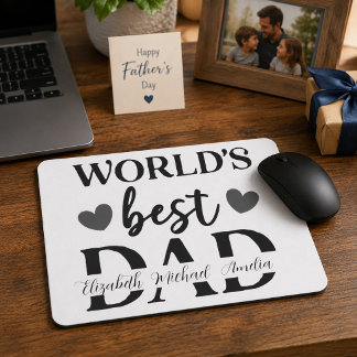 Mousepad Personalizado Melhor Pai do Mundo