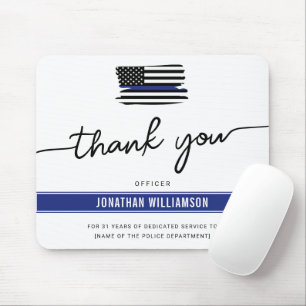 Mousepad Personalizado Obrigado Policial Presente
