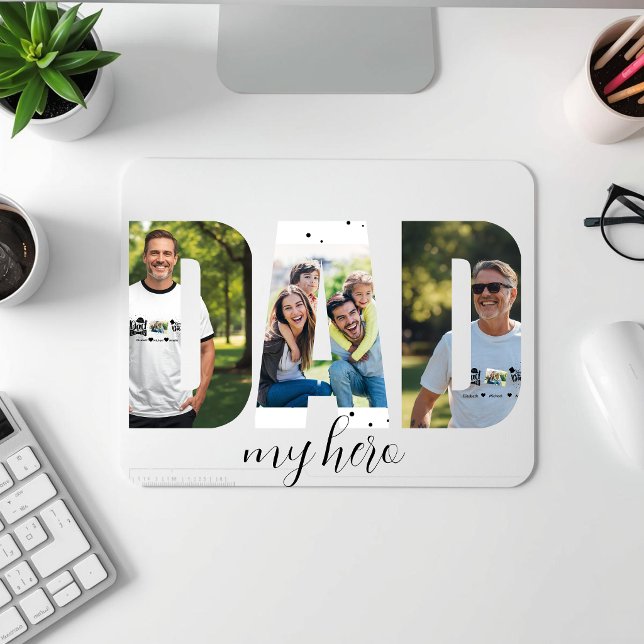 Mousepad personalizado “Pai meu herói” (Criador carregado)