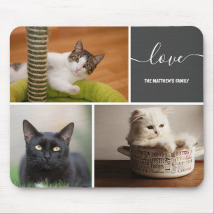 Mousepad Personalizado para Colagem de Três Fotografias